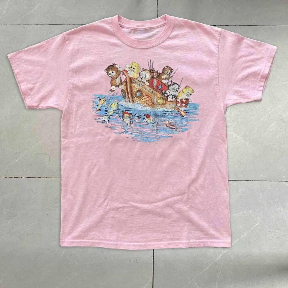 Kitty Cats Boat Fish Light Shirt